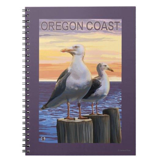 Carnet Mouettes de la mer de l'Oregon (Devant)