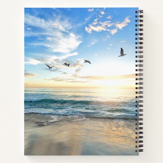 Carnet Mouettes de plage du matin (Dos)