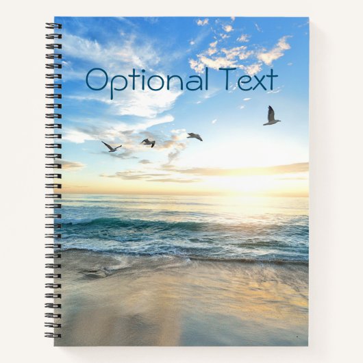 Carnet Mouettes de plage du matin (Devant)