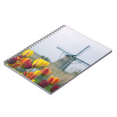 Carnet Moulins à vent et tulipes le long du canal à (Côté gauche)