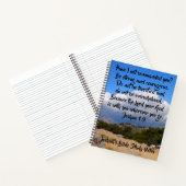 Carnet Mountain Cloud Joshua 1:9 Version personnalisable (Intérieur)