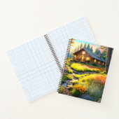 Carnet Mountain Forest Cabin Art (Intérieur)
