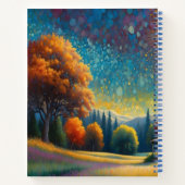 Carnet Mountain Forest Cabin Art (Dos)