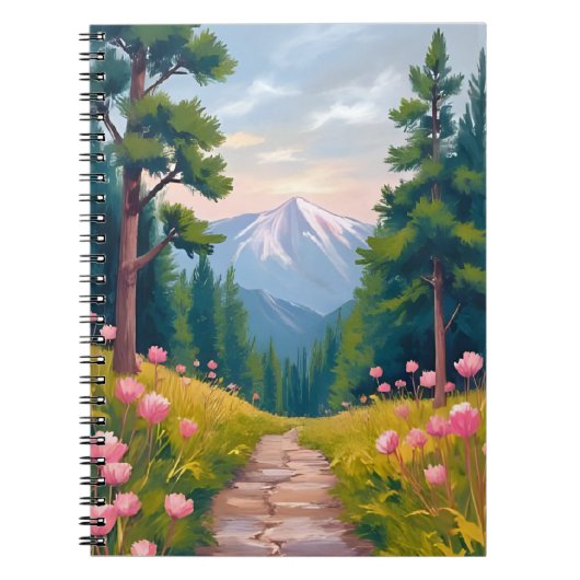 Carnet Mountain Hike | Floral Nature Landscape Watercolor (Devant)
