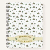 Carnet Mountain Palm Adventure Travel Custom Personalized (Devant)
