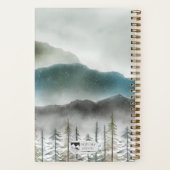 Carnet Mountain Watercolor Spiral Notebook  (Verso)