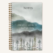 Carnet Mountain Watercolor Spiral Notebook  (Recto)