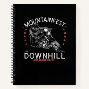 Carnet Mountainfest Downhill Motorbike Race Moteur graphi
