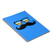 Carnet Moustache cool sous Shades (Côté Droit)