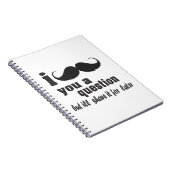 Carnet Moustache I vous une question (Côté Droit)