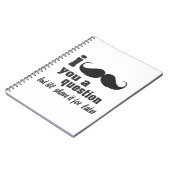 Carnet Moustache I vous une question (Côté gauche)