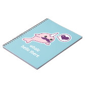 Carnet Moustache Narwhal (Côté gauche)