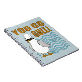Carnet Moustache Seagull You Go Gull (Côté Droit)