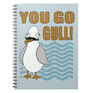 Carnet Moustache Seagull You Go Gull