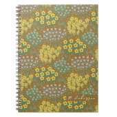 Carnet Moustard de lit Floral (Devant)