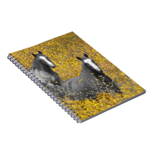 Carnet Moutarde et chevaux (Côté Droit)