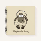 Carnet Mouton dessin animé beige (Devant)