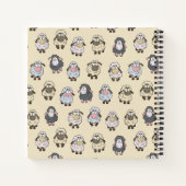 Carnet Mouton dessin animé beige (Dos)