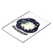Carnet Mouton Spatial Astronaute Drôle Mouton Jeu de Mots (Côté gauche)