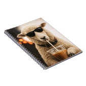 Carnet Moutons cools buvant du café glacé (Côté Droit)
