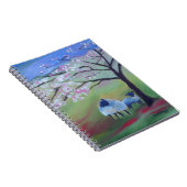 Carnet Moutons et cerisier (Côté Droit)