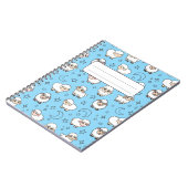 Carnet Moutons mignons endormis et Lune avec Étoiles (Côté gauche)