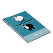 Carnet Moutons noirs et blancs (Côté Droit)