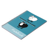 Carnet Moutons noirs et blancs (Côté gauche)