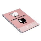 Carnet Moutons noirs et blancs (Côté Droit)