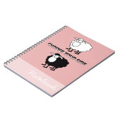 Carnet Moutons noirs et blancs (Côté gauche)