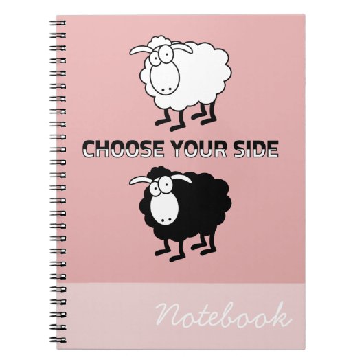 Carnet Moutons noirs et blancs (Devant)