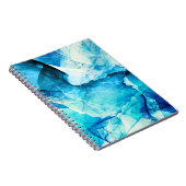 Carnet mouvement bleu Abstrait : composition fractale. (Côté Droit)