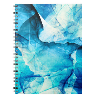 Carnet mouvement bleu Abstrait : composition fractale.