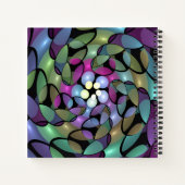 Carnet Mouvements colorés Abstrait Trippy Fractal Art (Dos)