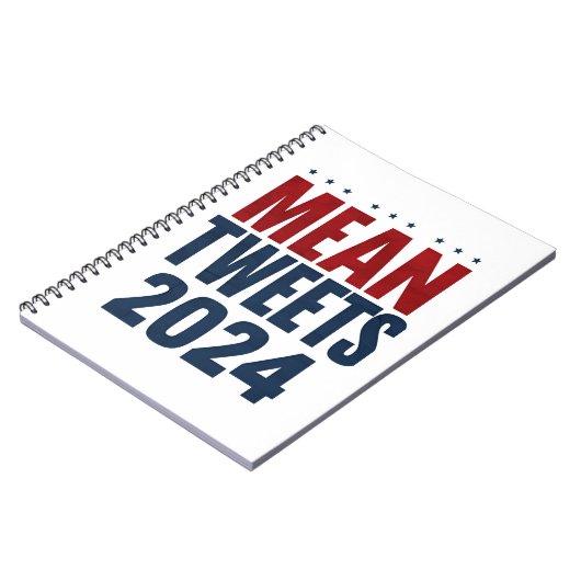 Carnet Moyenne Tweets 2024 Trump élection drôle (Côté gauche)