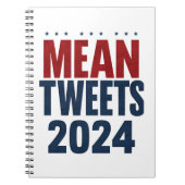 Carnet Moyenne Tweets 2024 Trump élection drôle (Devant)