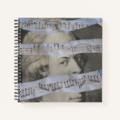 Carnet Mozart en pièces Notebook par Tony Cimino (Devant)