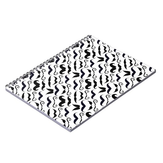 Carnet Mr. Moustache Hipster Pattern (Côté gauche)