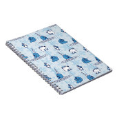 Carnet Mr. Narwhal Blue Snowflake Pattern (Côté Droit)