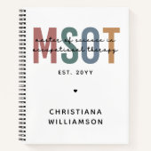 Carnet MSOT Maîtrise scientifique en ergothérapie (Devant)