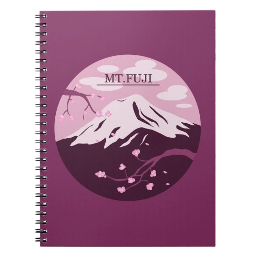 Carnet Mt. Fuji (rose) (Devant)