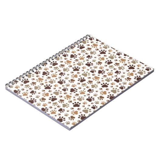 Carnet Muddy Paw Prints Spiral Notebook (Côté gauche)