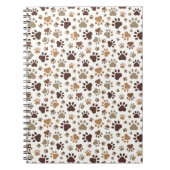Carnet Muddy Paw Prints Spiral Notebook (Devant)