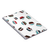 Carnet Muffin. Joyeux arrière - plan de cupcake d'anniver (Côté Droit)