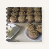 Carnet Muffins d'avoine bleuté (Devant)