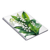 Carnet Muguet - Fleurs aquarelle (Côté Droit)