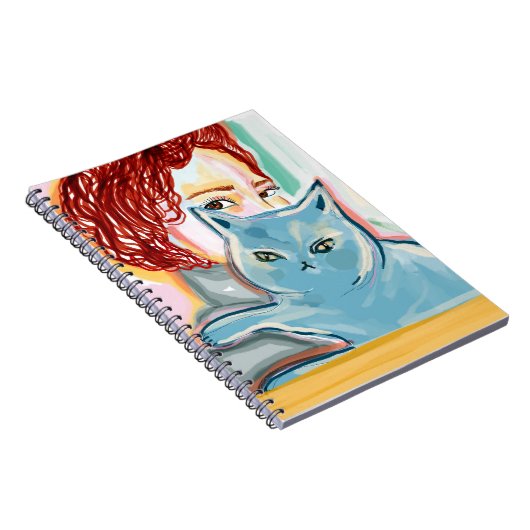 Carnet mujer con gato (Côté Droit)