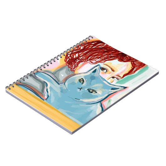 Carnet mujer con gato (Côté gauche)