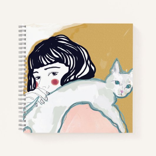 Carnet Mujer y Gato (Devant)