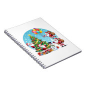 Carnet **“Multi-Santa Christmas Fun – 3D Cartoon Transpar (Côté Droit)